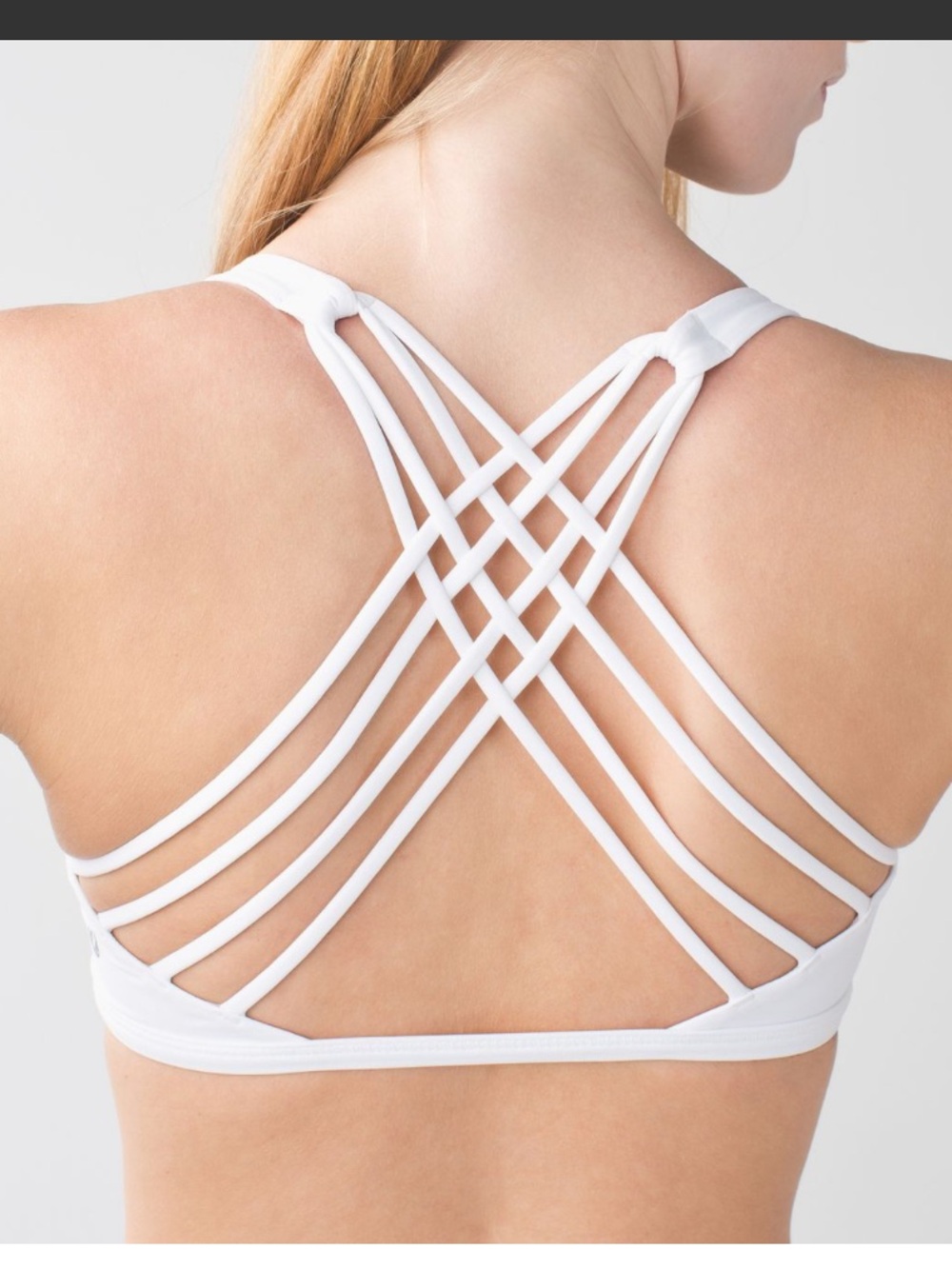 Lululemon Free To Be Bra (Wild) White size 6 W2731S